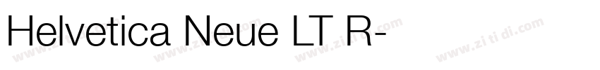 Helvetica Neue LT R字体转换